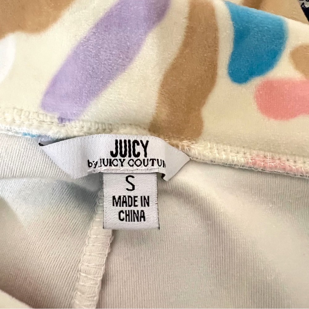 Juicy by Juicy Couture Velour Floral Lounge Pants Womens S Pull On Comfy Retro - Picture 6 of 8